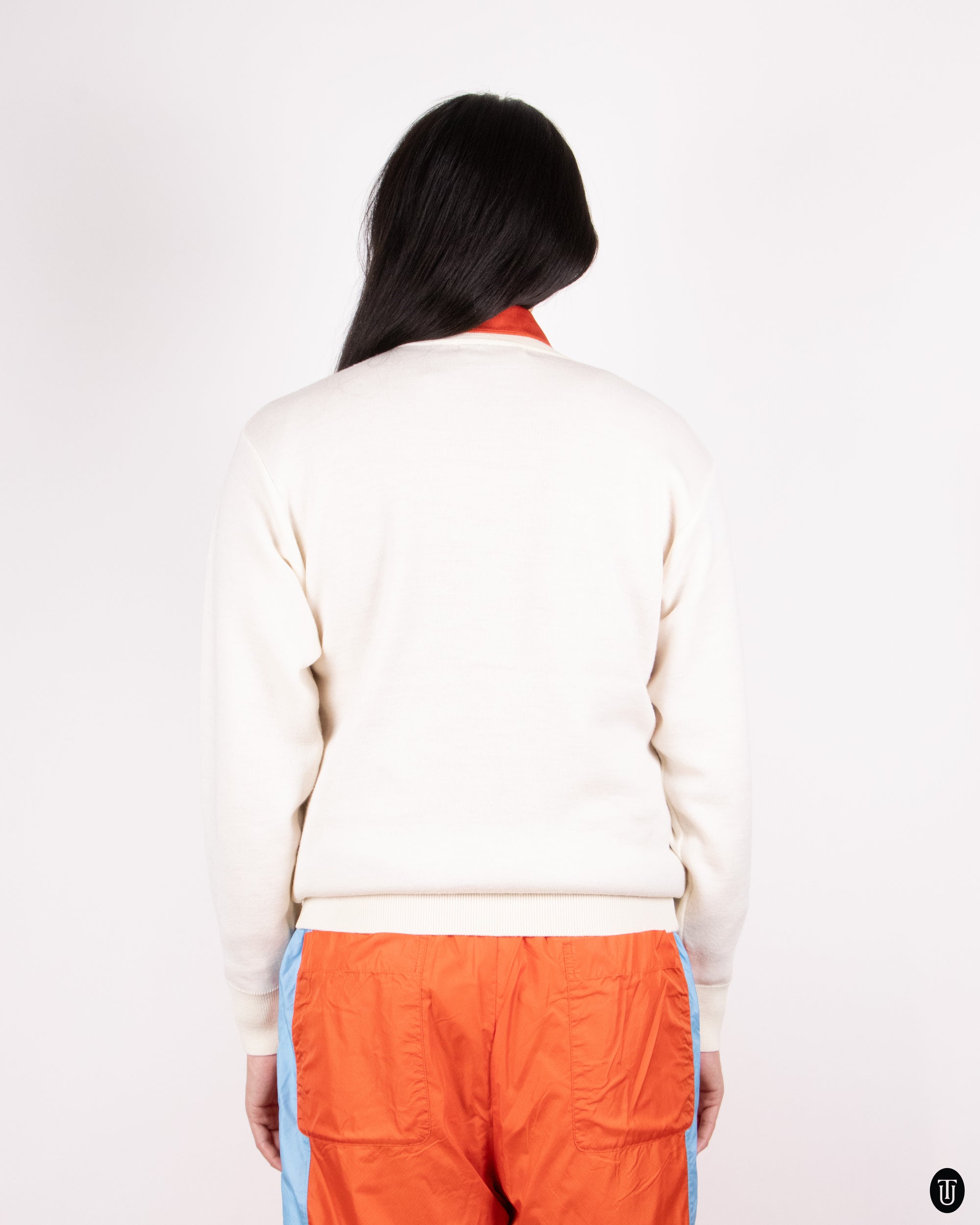 80's Pierre Balmain White Wool Cardigan M