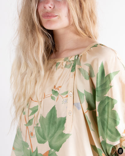 70's Cacharel Silk Blouse M