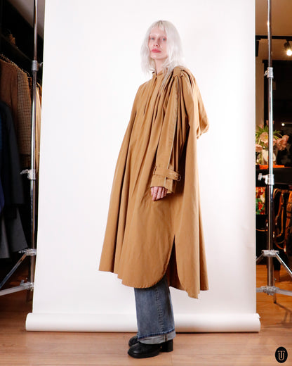 90's Claude Montana Camel Cotton Cape S