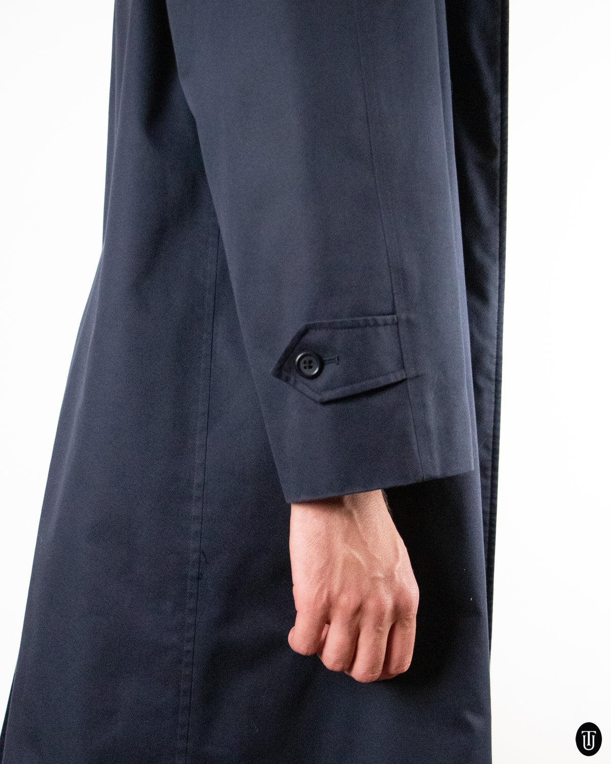 90's Burberry Navy Trench Coat M