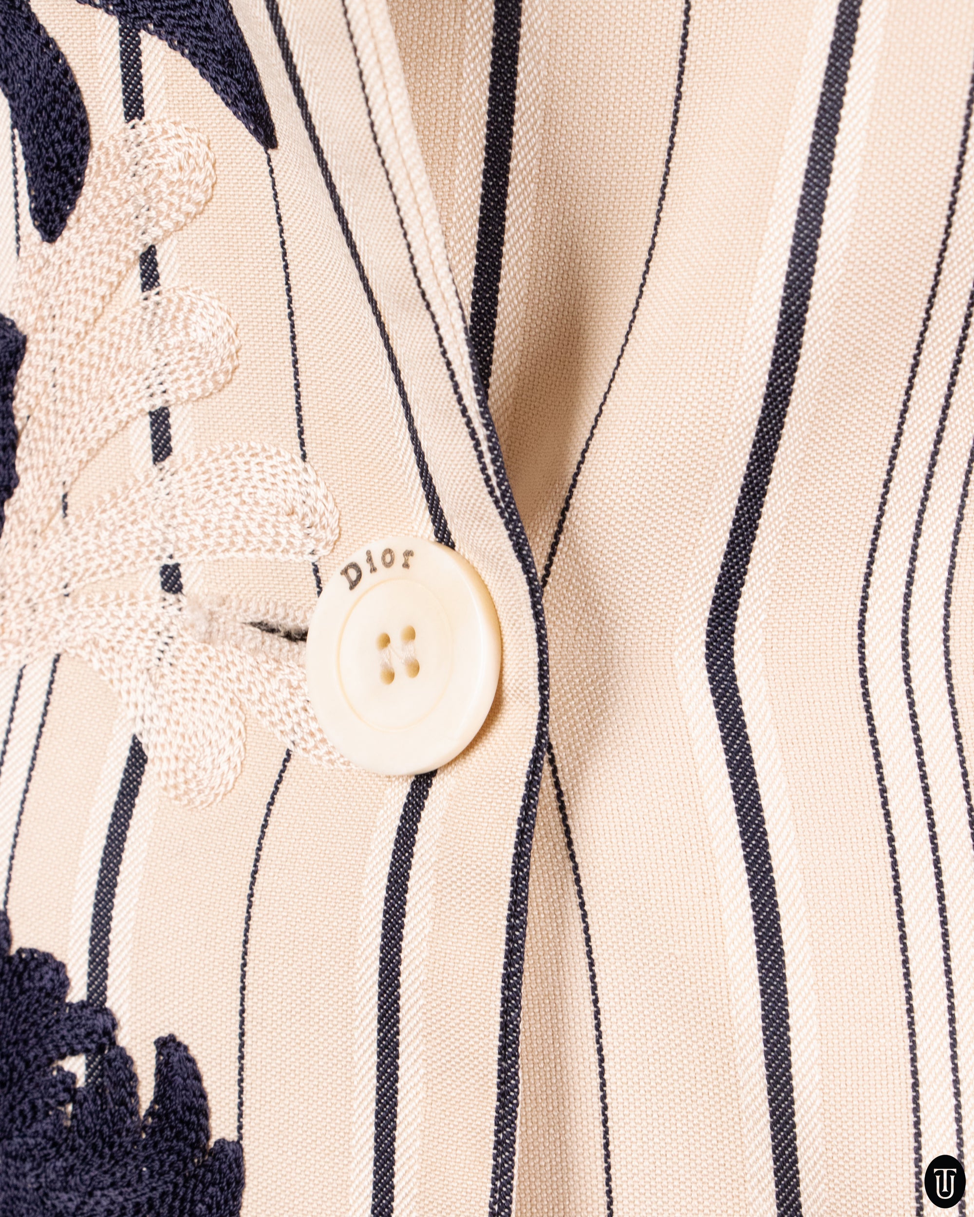 00s Christian Dior Pinstripe Blazer S