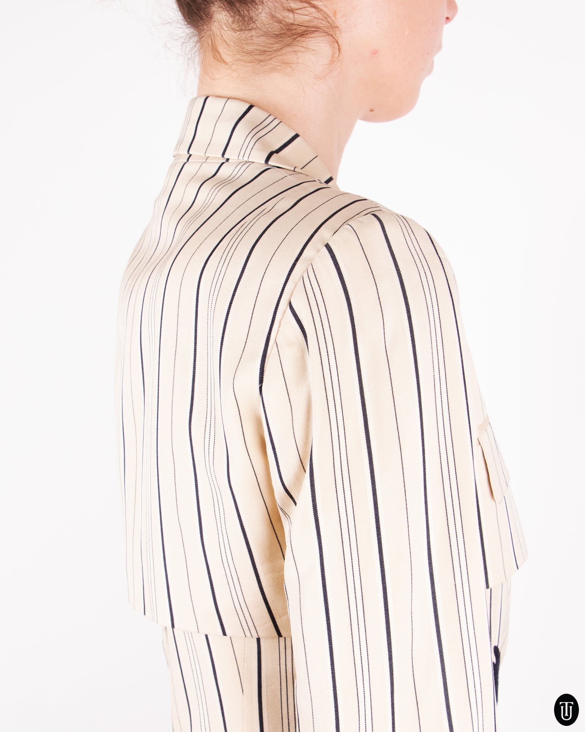 00s Christian Dior Pinstripe Blazer S