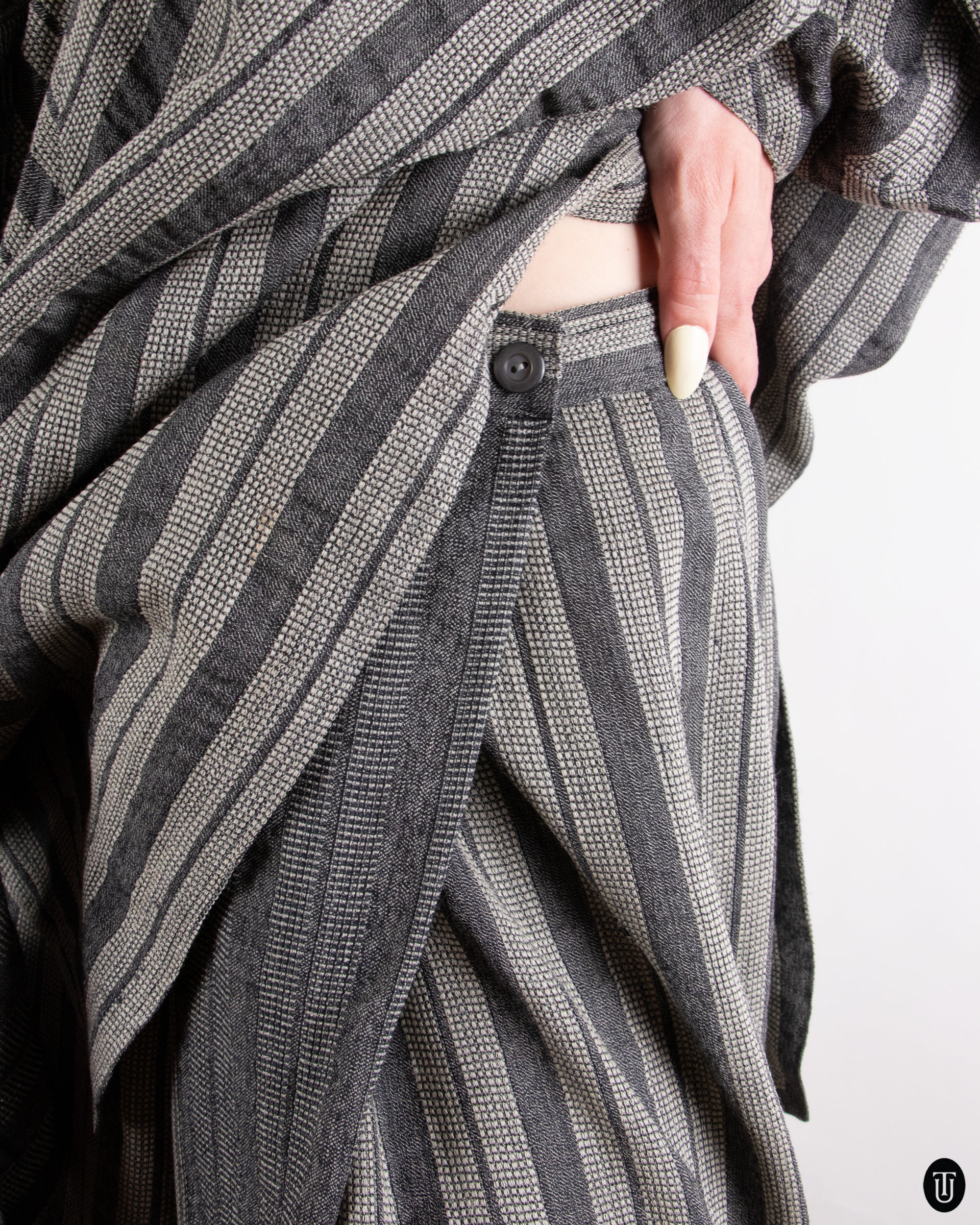 80's Hiroko Koshino Paris Cotton Skirt Set M