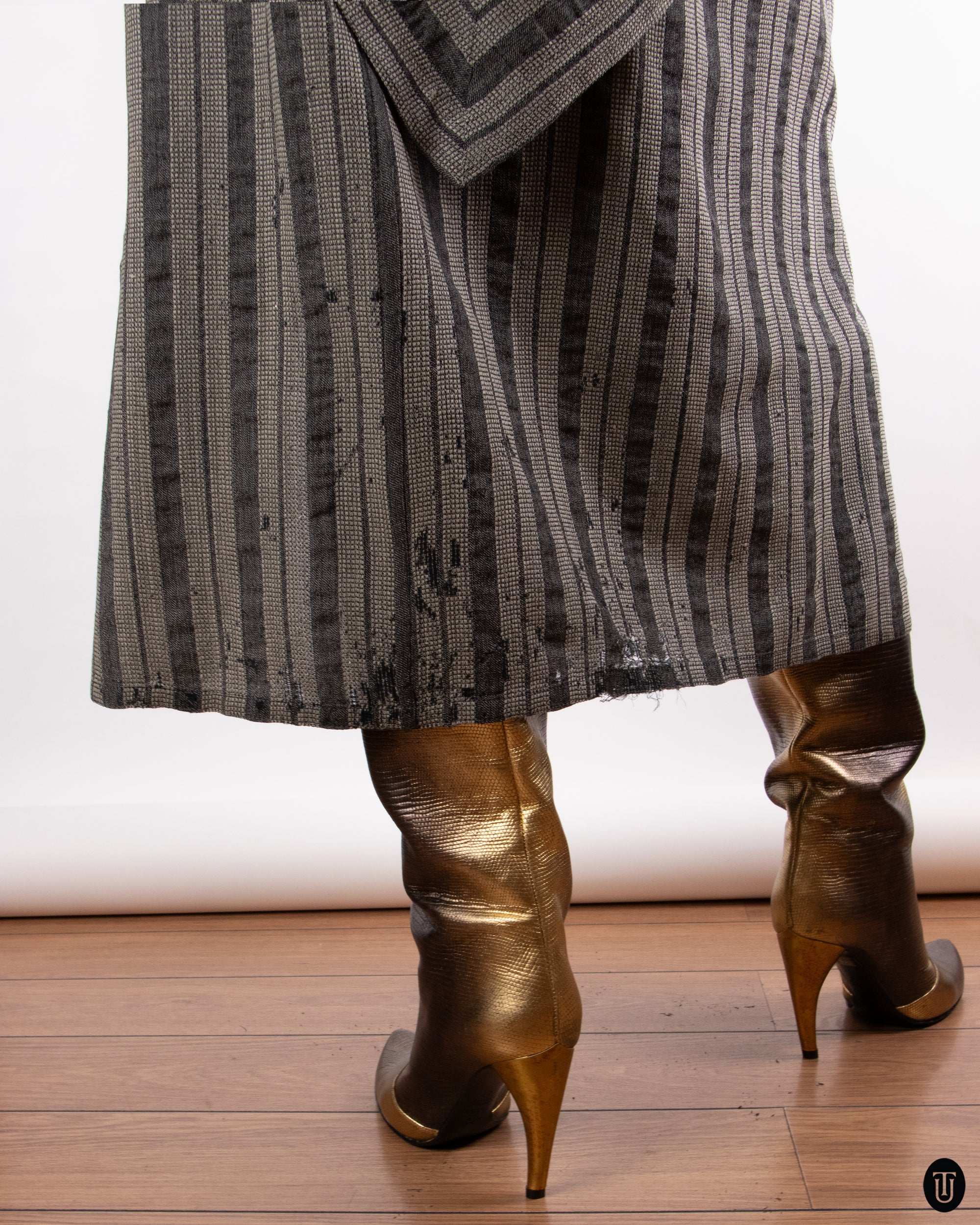 80's Hiroko Koshino Paris Cotton Skirt Set M