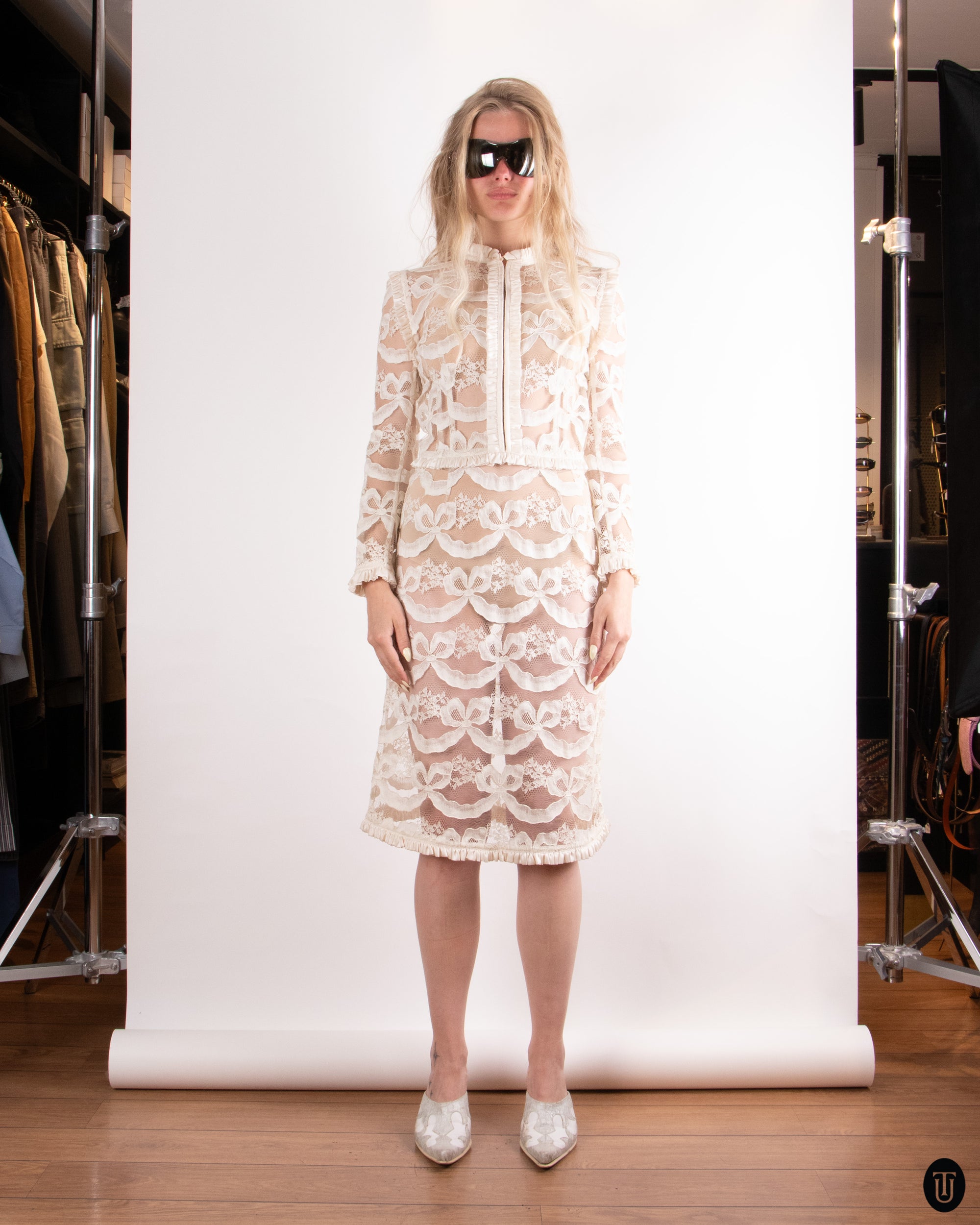 00's Nikoline Liv Andersen Lace Dress XS