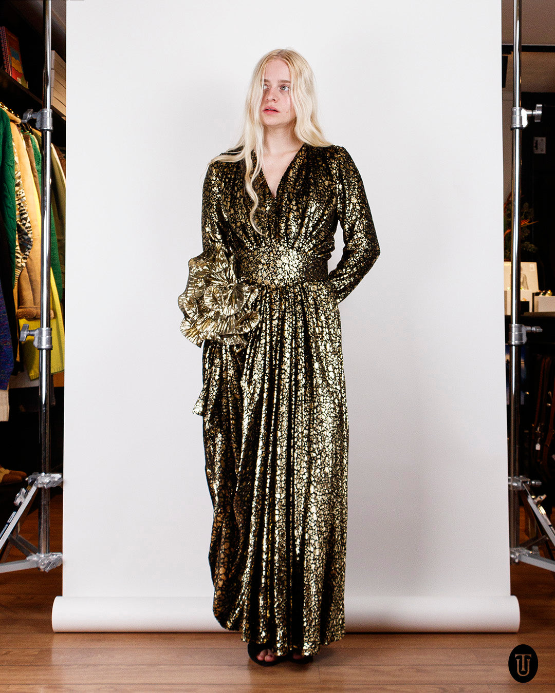 1980s Lurex Party Dress S