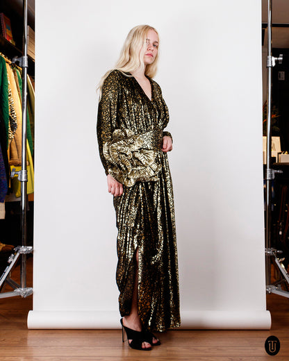 1980s Lurex Party Dress S