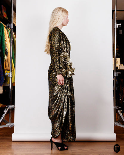 1980s Lurex Party Dress S