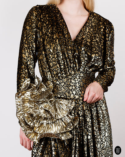 1980s Lurex Party Dress S