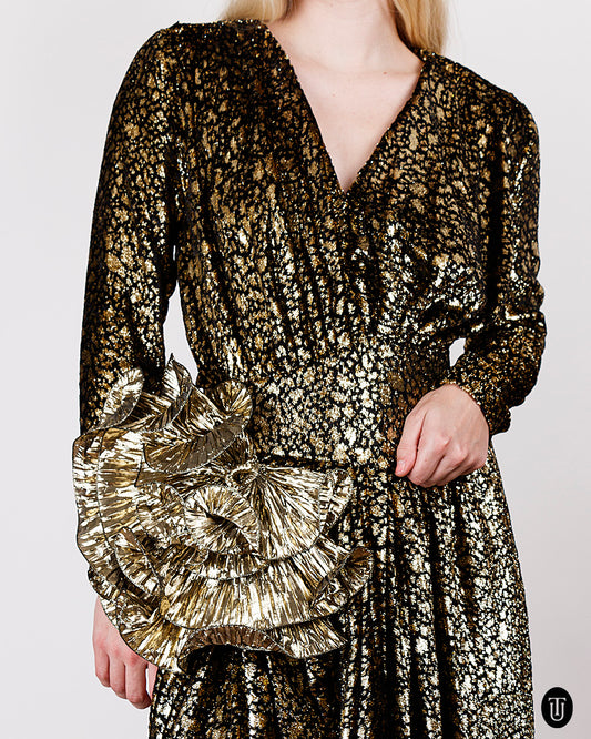 1980s Lurex Party Dress S