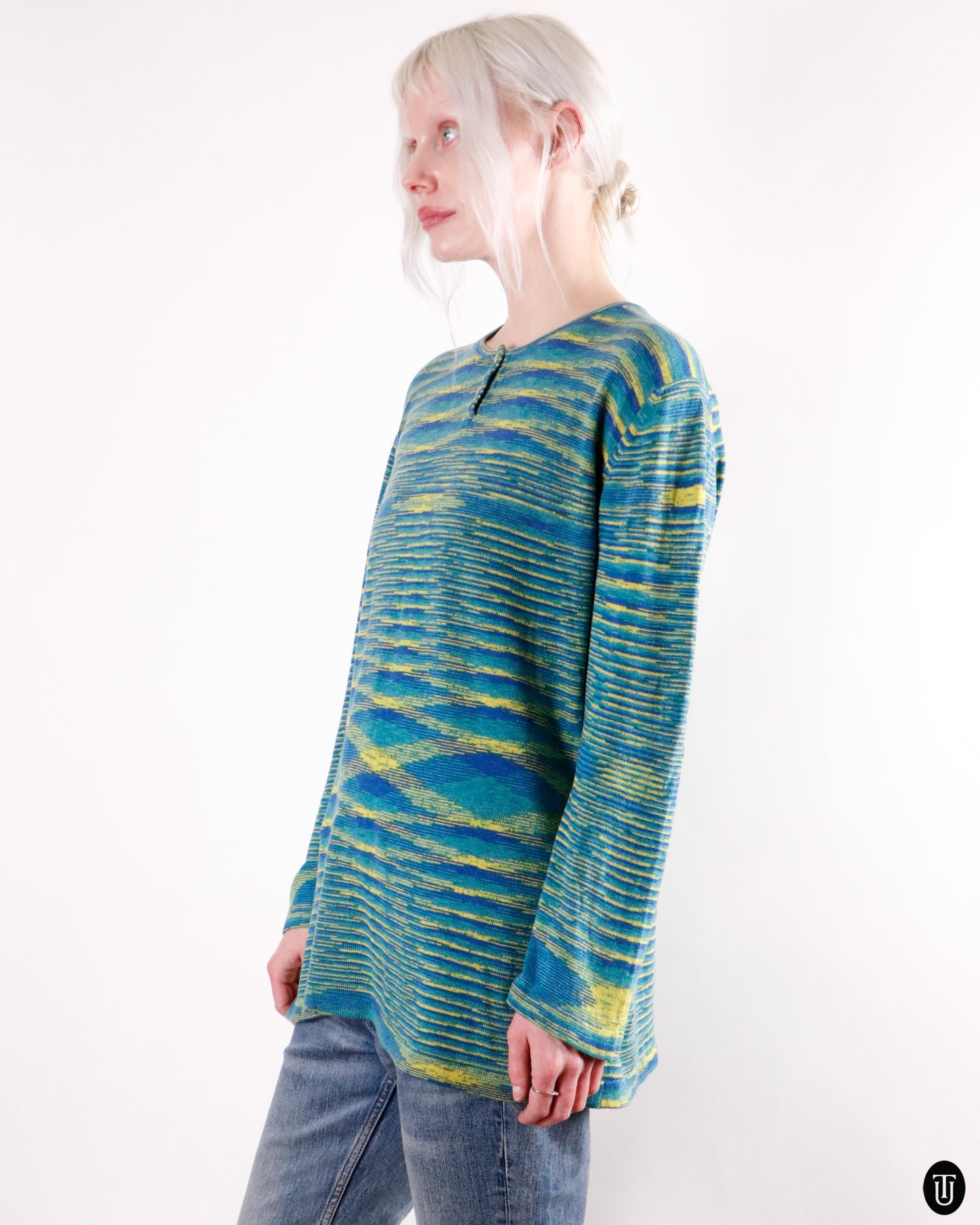 80's Missoni Cold Melangé Space-Dye Cashmere Knit M
