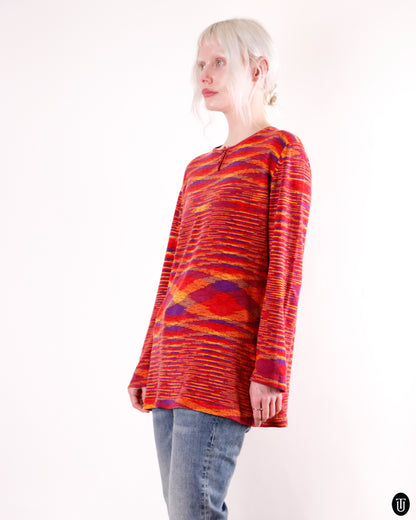 80's Missoni Warm Melangé Space-Dye Cashmere Knit M