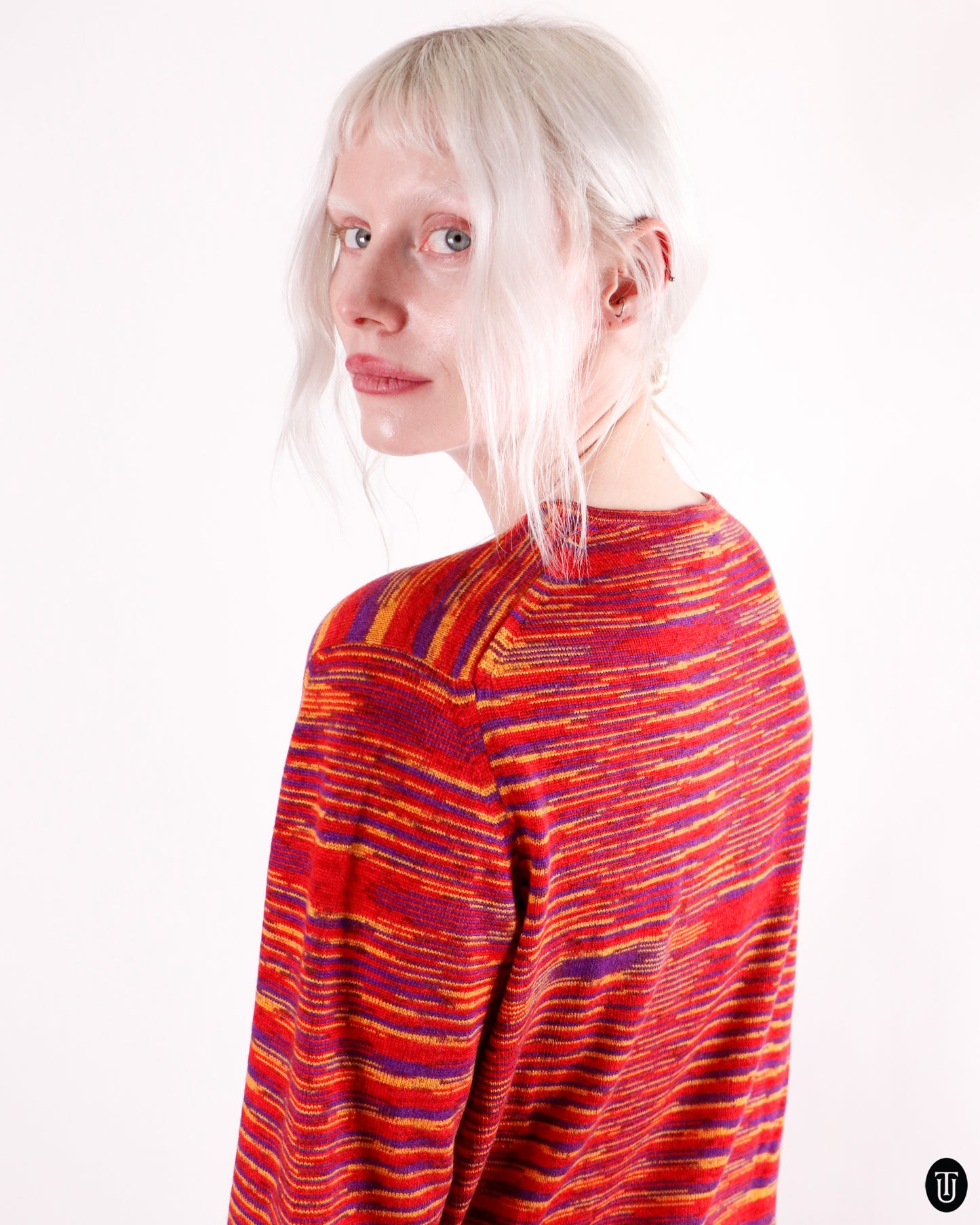 80's Missoni Warm Melangé Space-Dye Cashmere Knit M