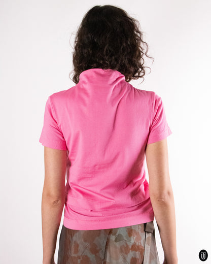90's Comme Des Garçons "Tricot" Pink T-Shirt S
