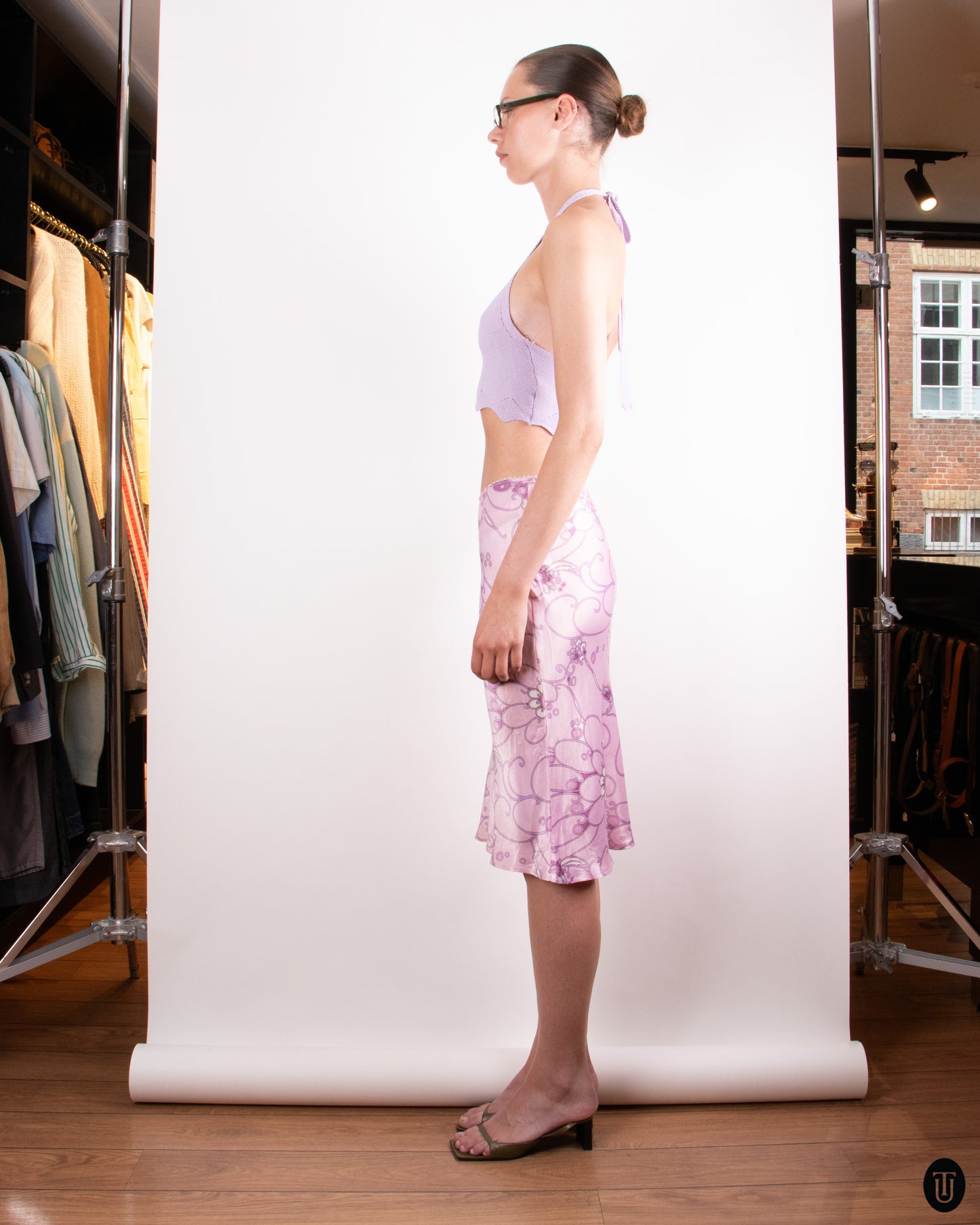 00's Sportstaff Midi Slip Skirt S