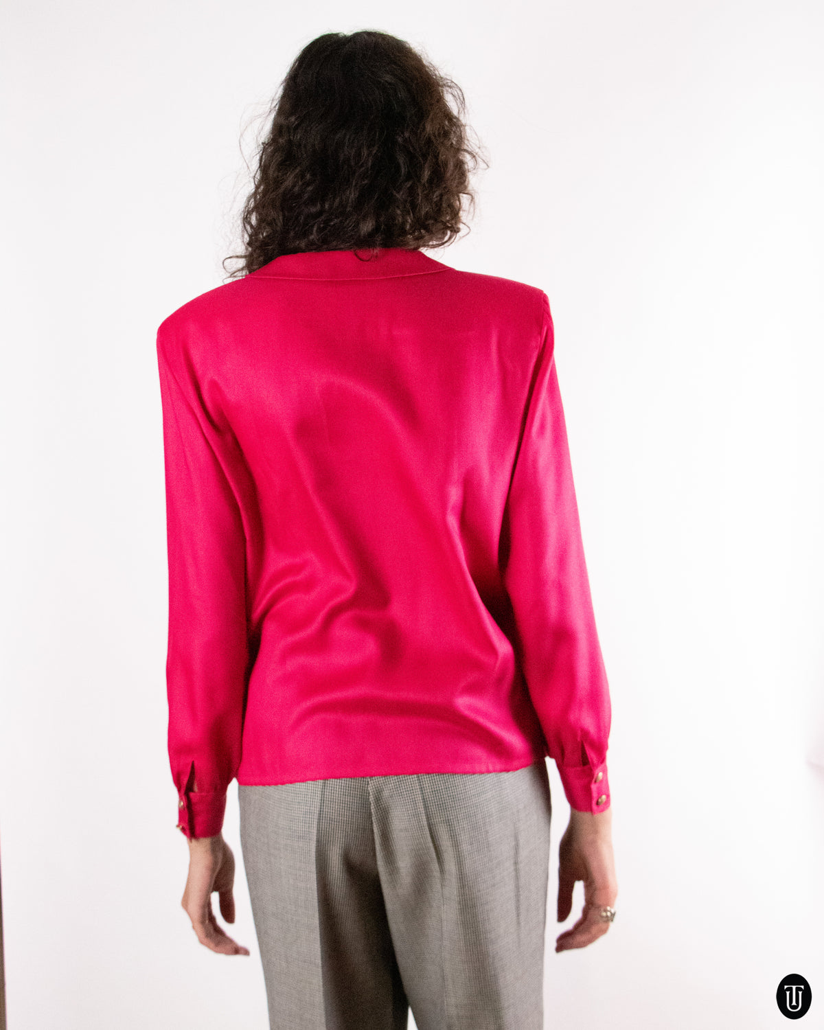 90's Balenciaga Fuchsia Blouse M