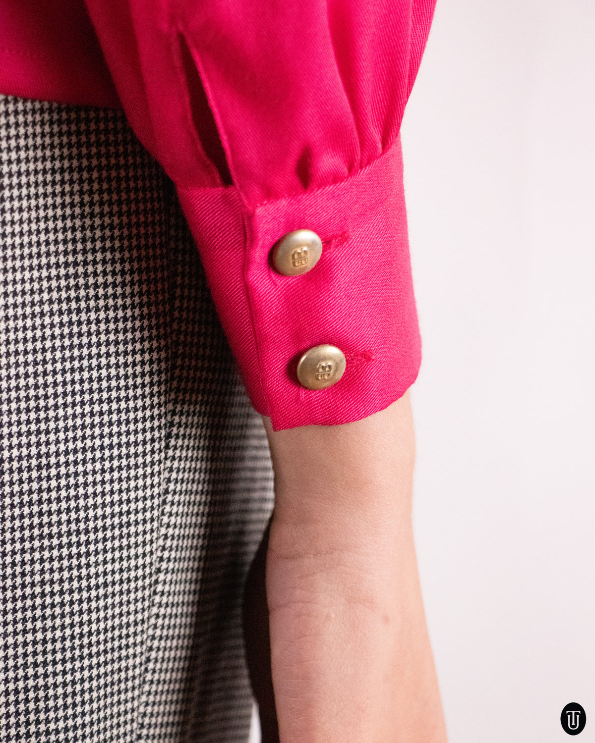90's Balenciaga Fuchsia Blouse M