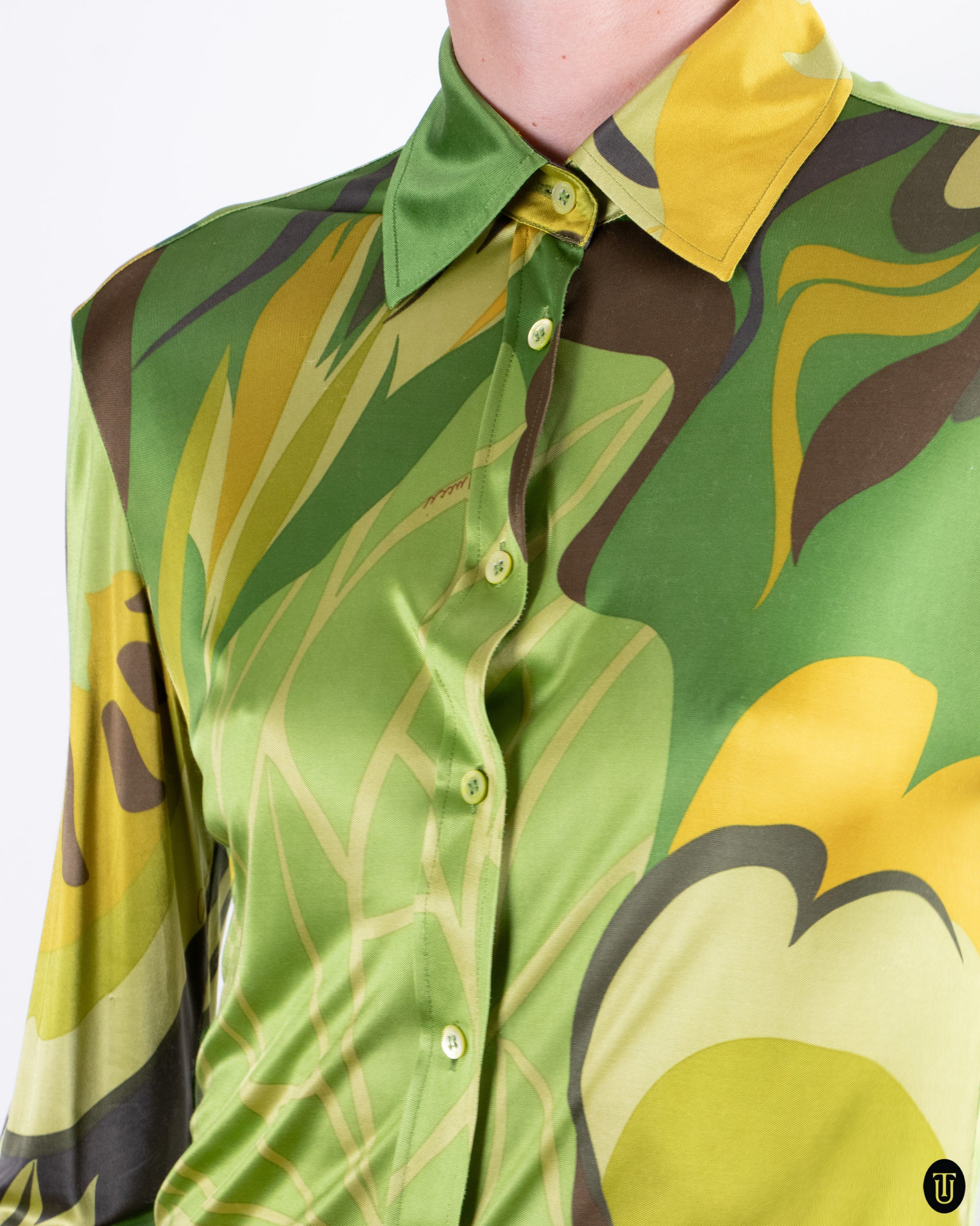 00's Gucci by Tom Ford Slinky Shirt M