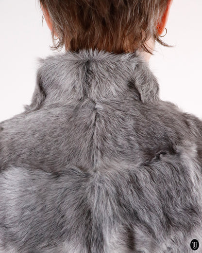 60's Vintage Goat Fur Coat S