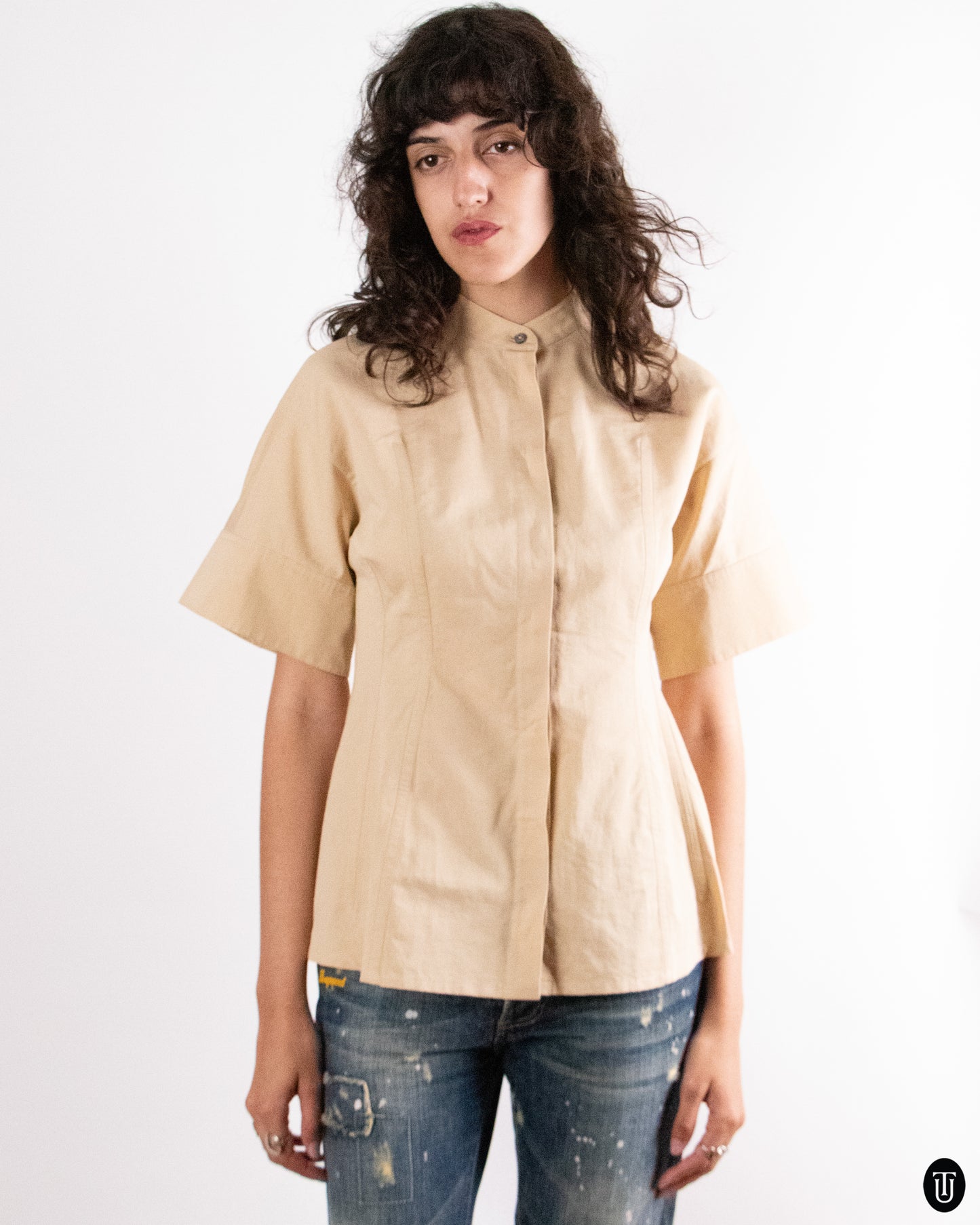 2000's Jil Sander Silk Cotton Top S