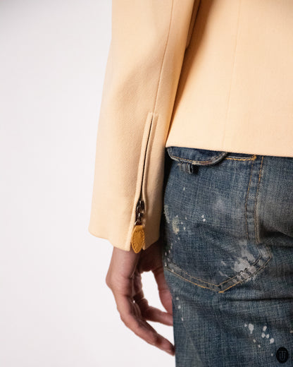 1980's Escada Beige Cotton Jacket S