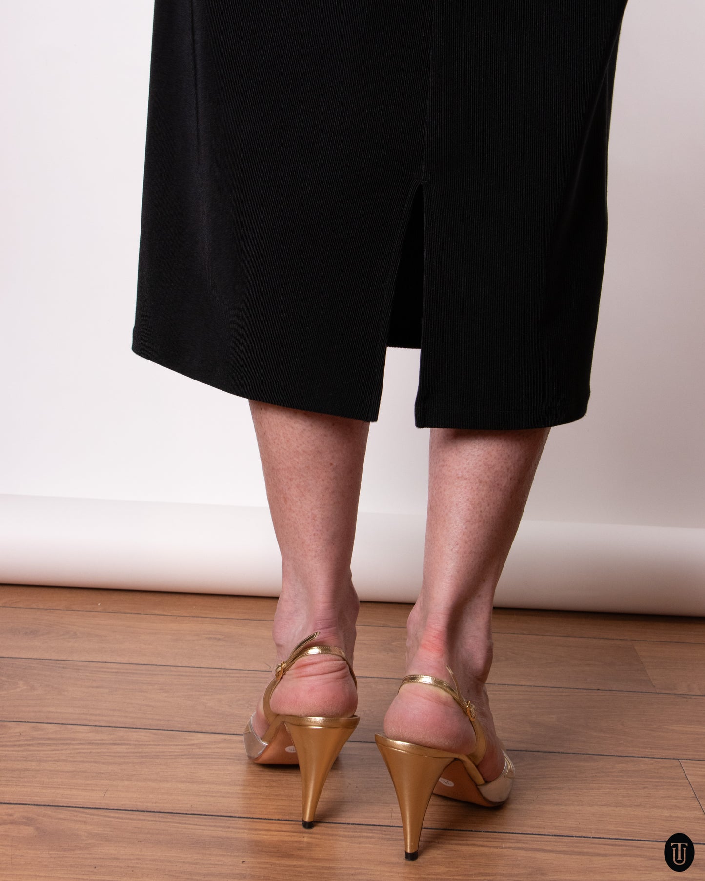 90's Yohji Yamamoto Slinky Black Dress M