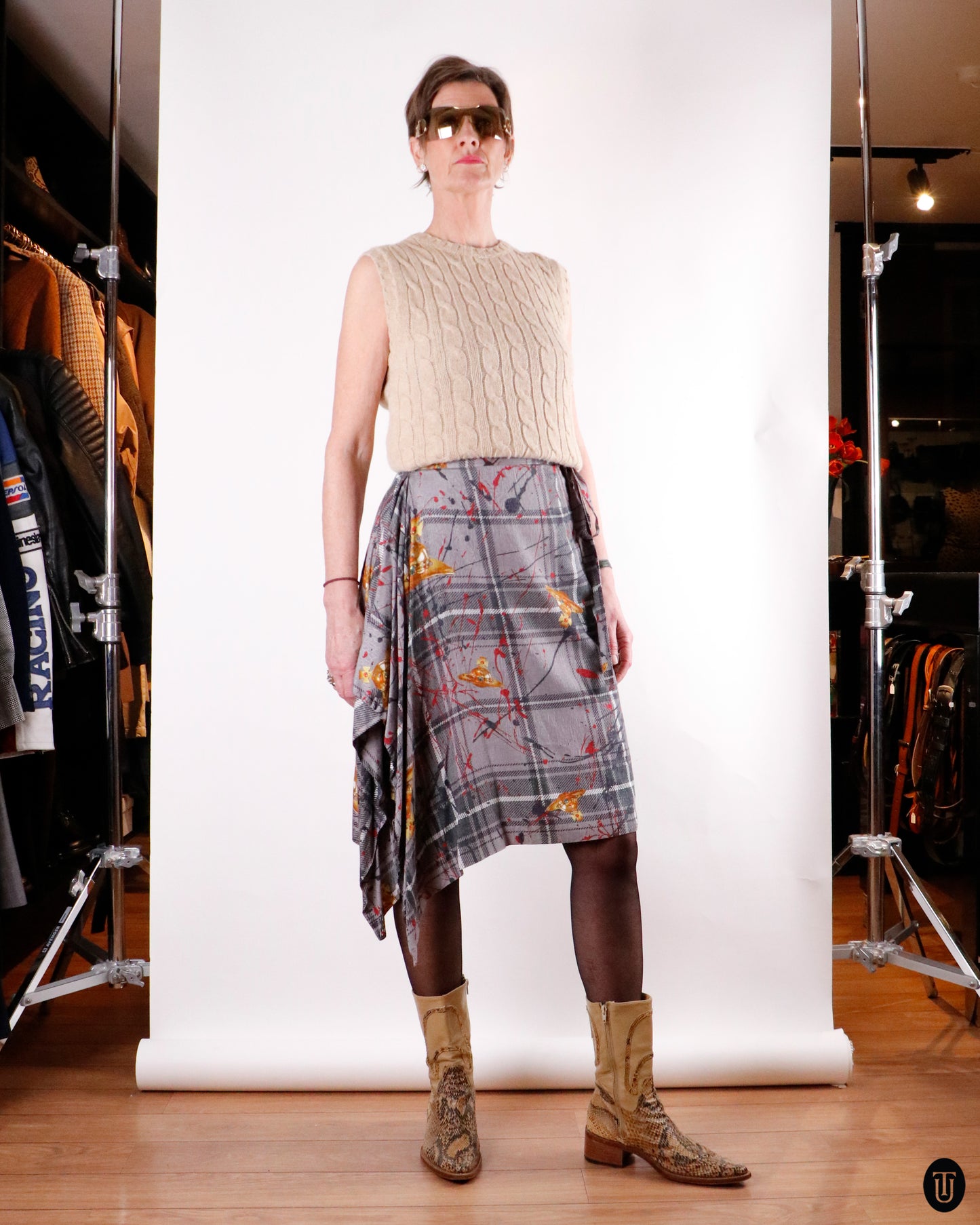 00's Vivienne Westwood Orb Skirt M