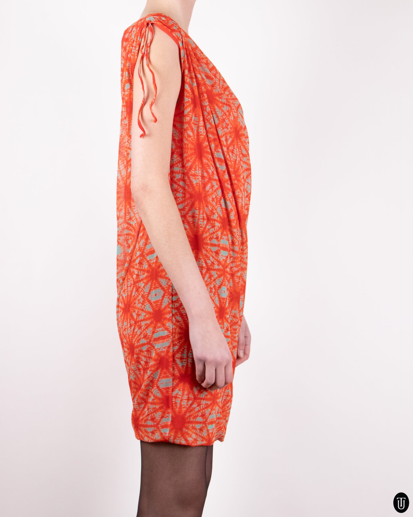 00's Jean Paul Gaultier Assymetric Mesh Dress M