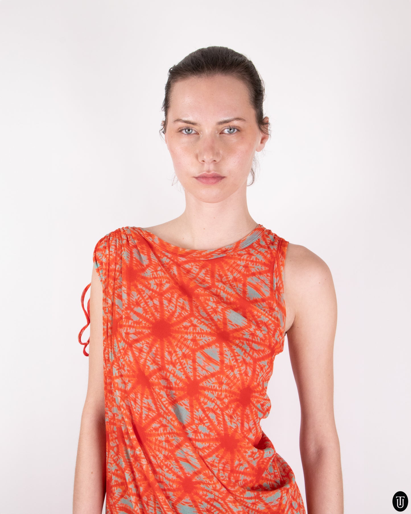 00's Jean Paul Gaultier Assymetric Mesh Dress M