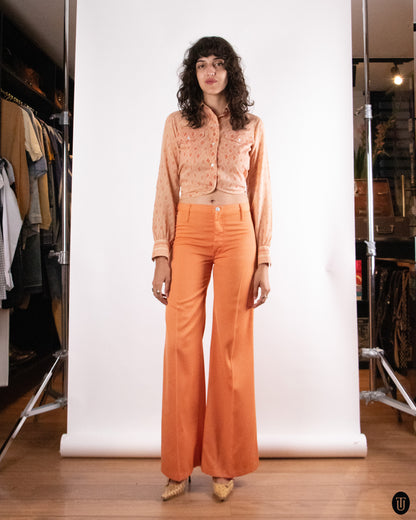 70's Levi Strauss & Co "Miss Levi's" Orange Trousers S
