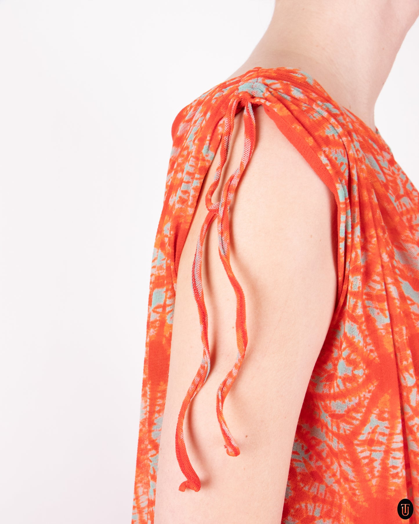 00's Jean Paul Gaultier Assymetric Mesh Dress M