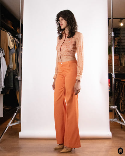 70's Levi Strauss & Co "Miss Levi's" Orange Trousers S
