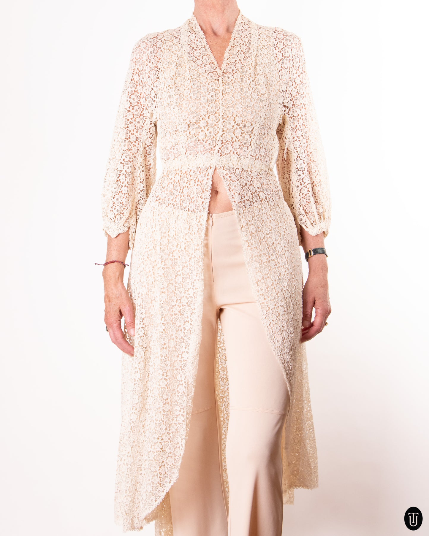 30's Lace Dress XS