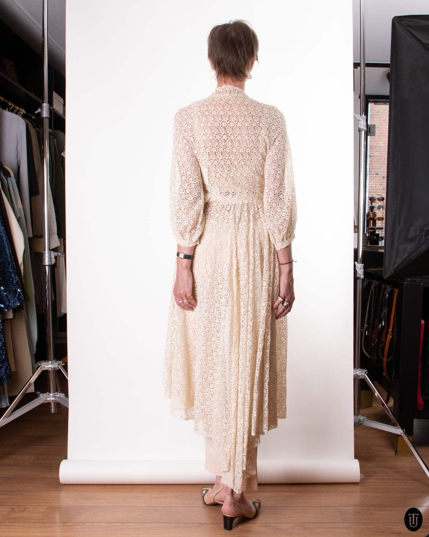 30's Lace Dress XS