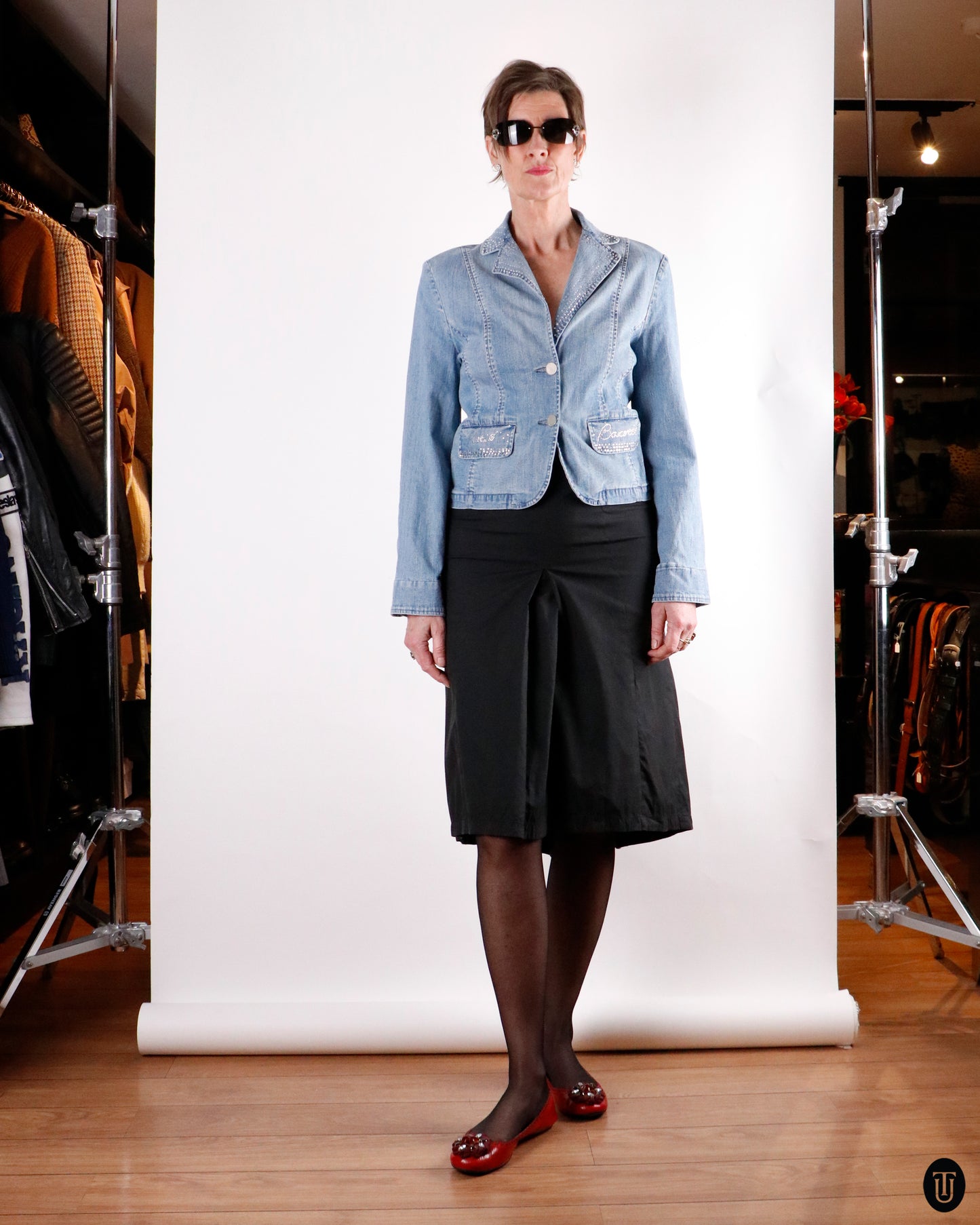 00's Roccobarocco Fitted Denim Jacket M
