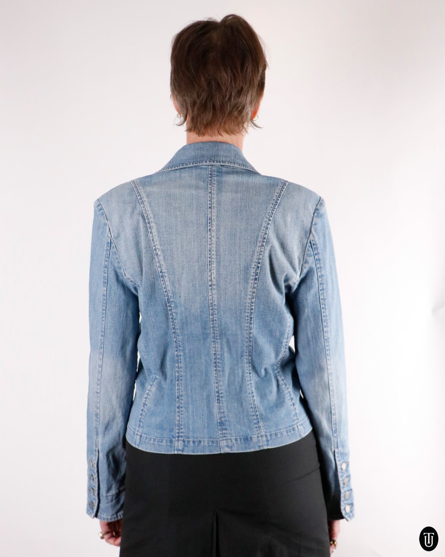 00's Roccobarocco Fitted Denim Jacket M