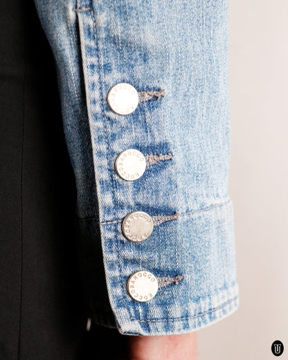 00's Roccobarocco Fitted Denim Jacket M