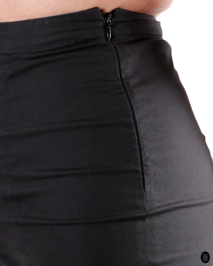 90's Prada Black Cotton Skirt M