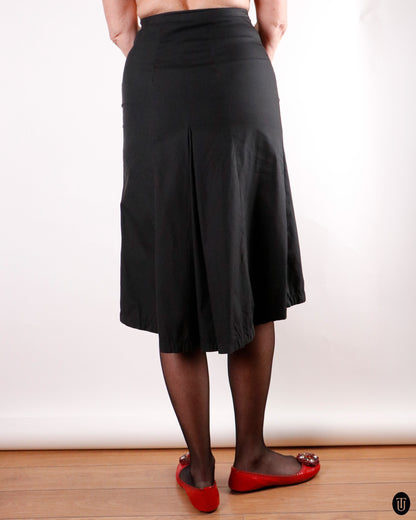 90's Prada Black Cotton Skirt M