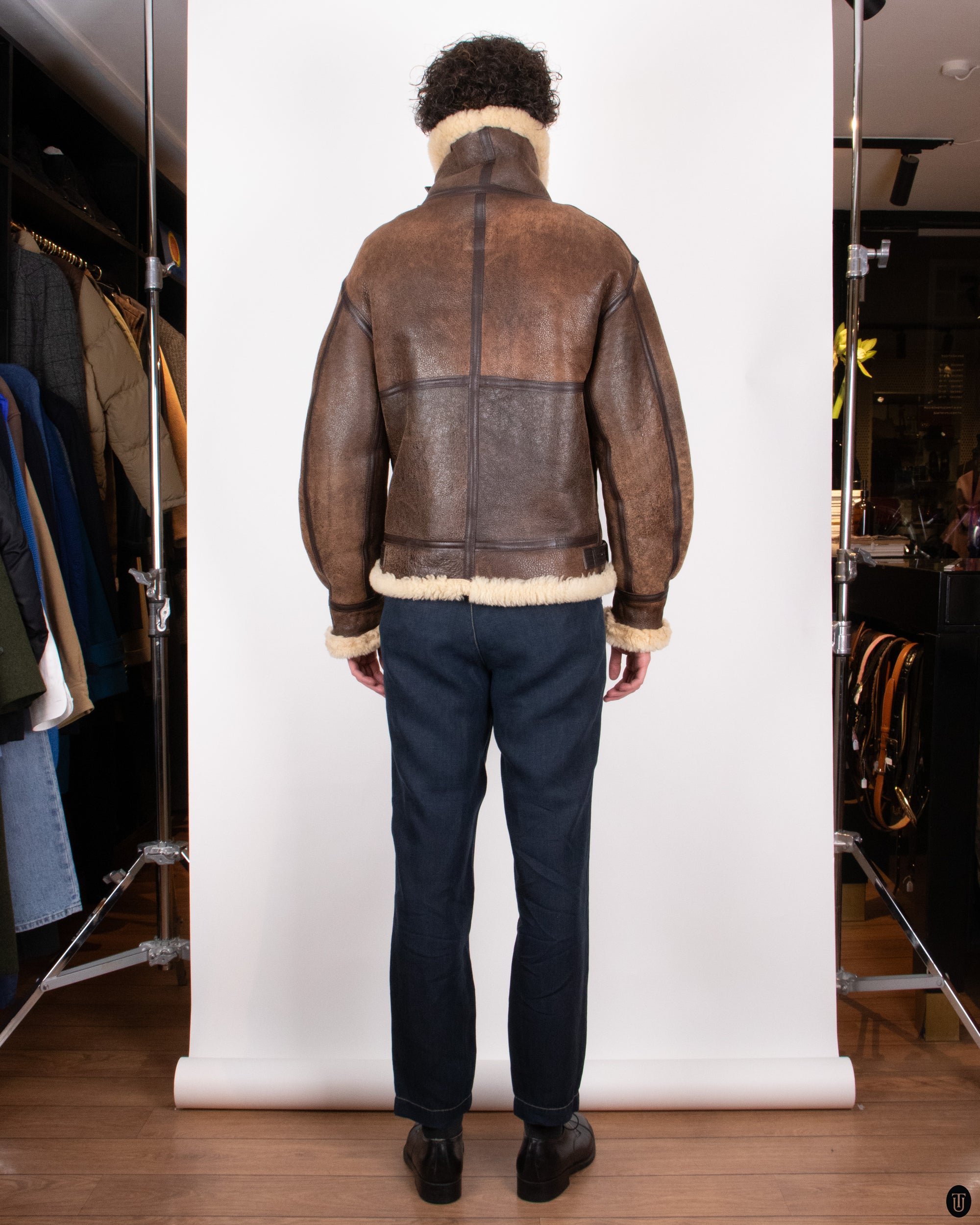 00s Avirex LTD Shearling Jacket M