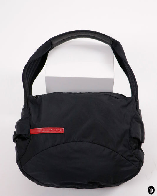 90's Prada Sport Black Shoulder Bag