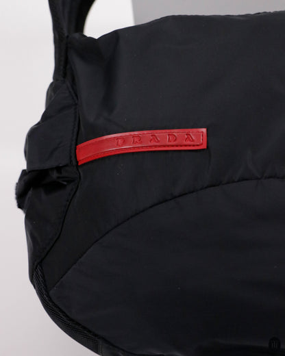 90's Prada Sport Black Shoulder Bag