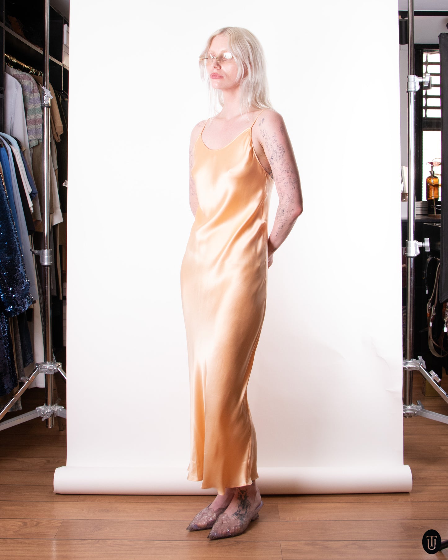 90's Silk Slip Dress S