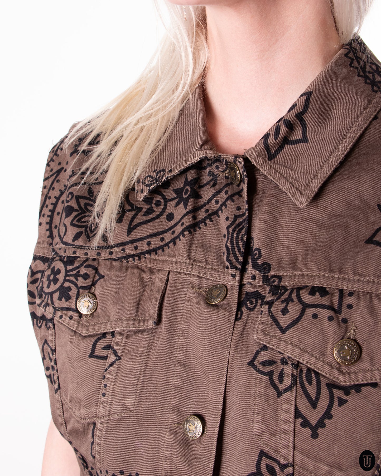 90's Moschino Jeans Cropped Vest M
