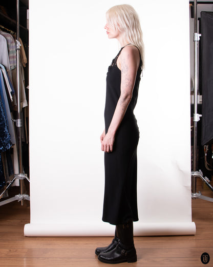 90's Marella Black Midi Dress M