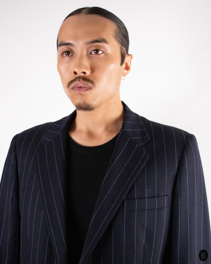 00's Prada Pin Stripe Wool Blazer L