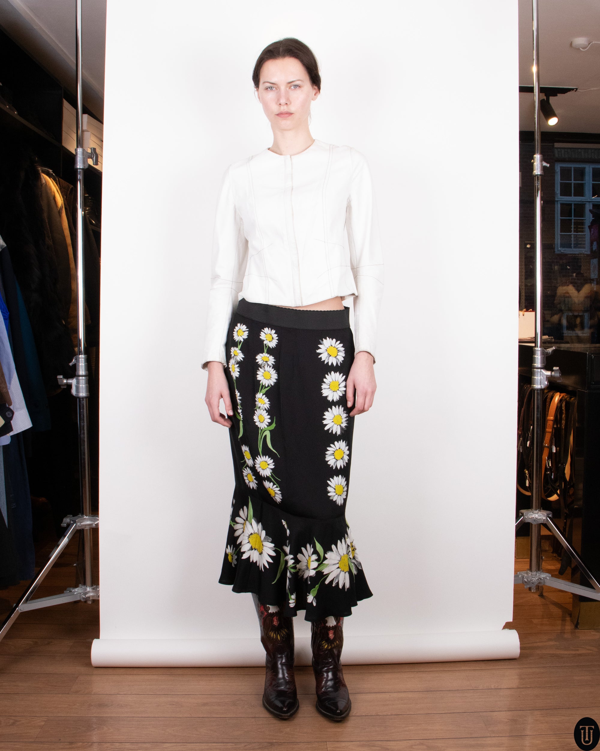 00's Dolce & Gabbana Daisy Skirt L