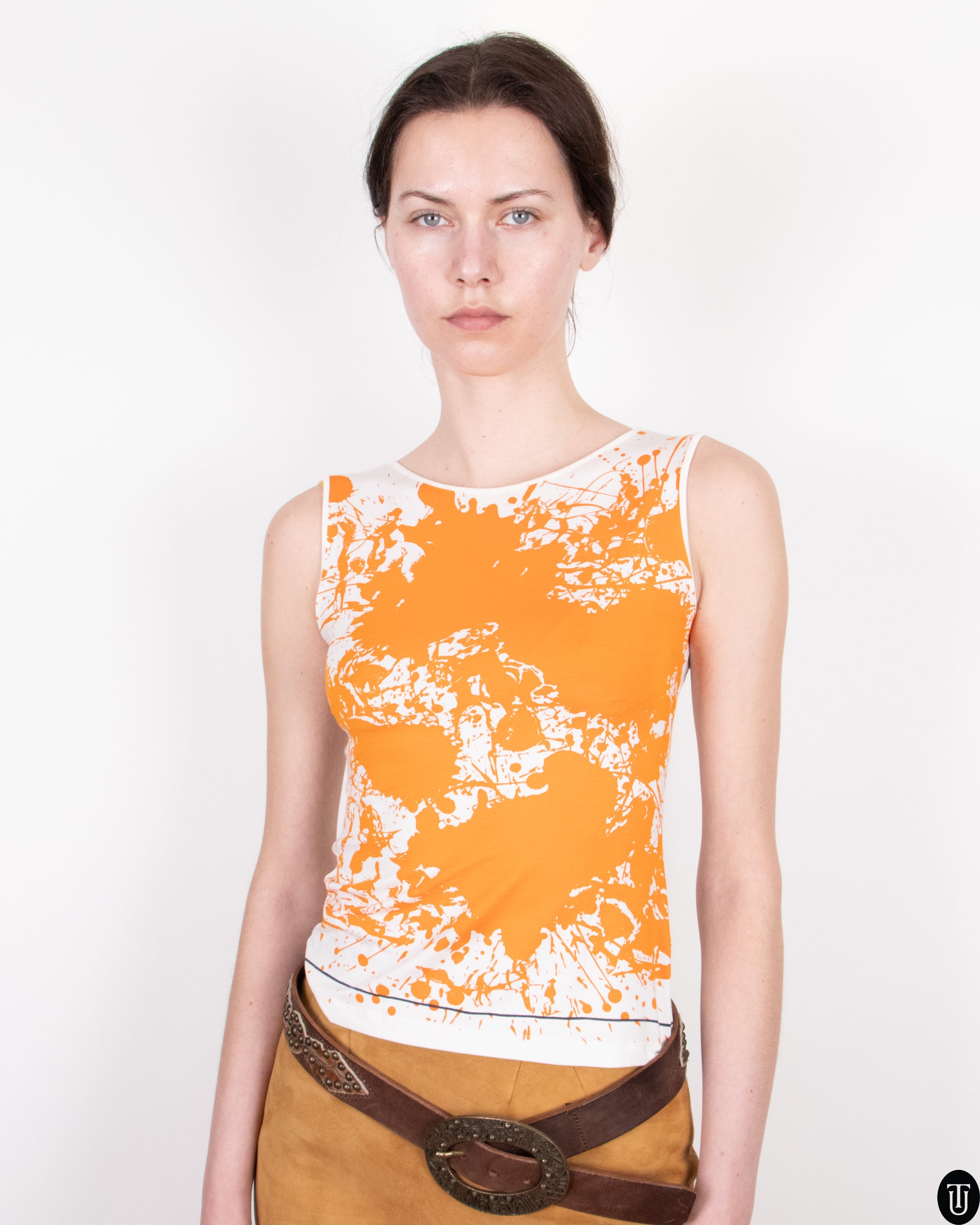00s Hermès by Martin Margiela Printed Top M
