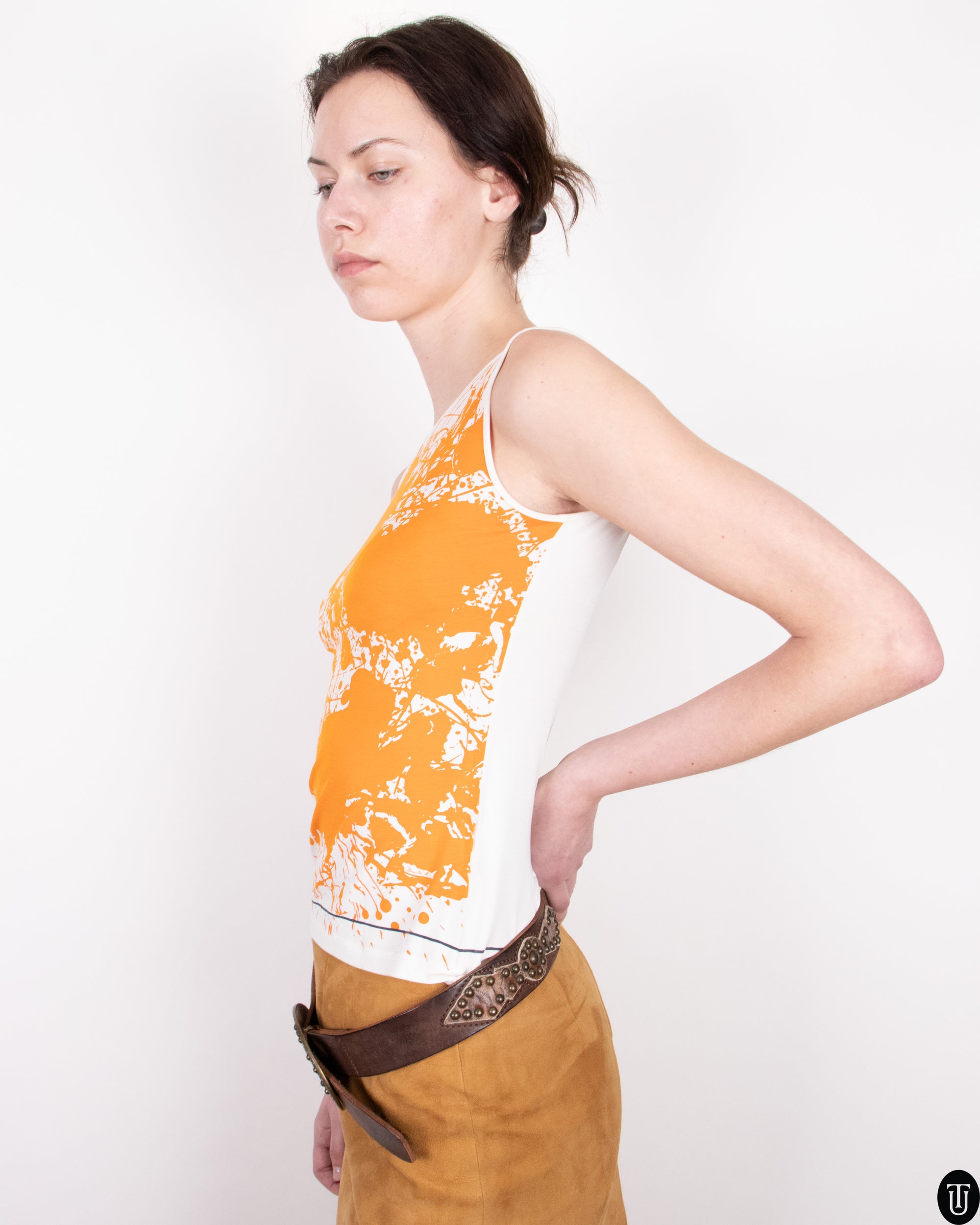 00s Hermès by Martin Margiela Printed Top M