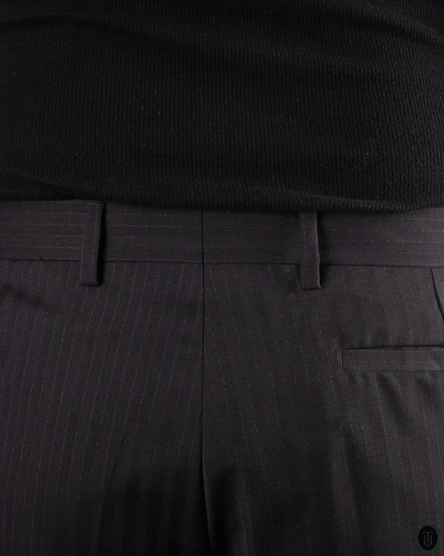 90's Dior Hedi Slimane Striped Wool and Mohair Suit S